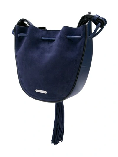 Shop Rebecca Minkoff Cross Body Bucket Bag In Blue