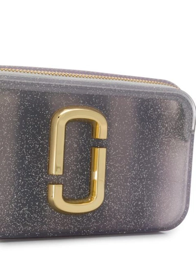 Shop Marc Jacobs The Jelly Glitter Snapshot Bag In Grey