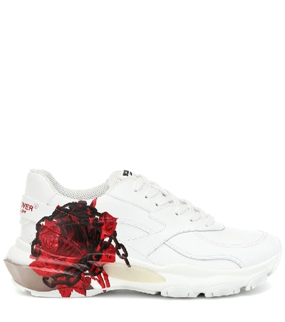 Shop Valentino X Undercover Bounce Leather Sneakers In White