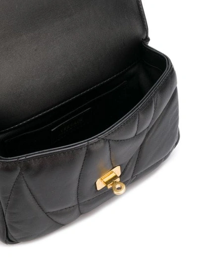 Shop Versace Medusa Stud Icon Bag In Black