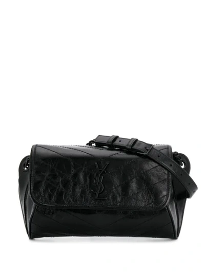 Shop Saint Laurent Niki Bb Shoulder Bag In Black