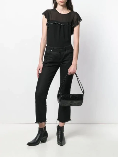 Shop Saint Laurent Niki Bb Shoulder Bag In Black