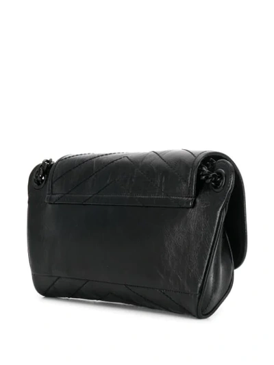 Shop Saint Laurent Niki Bb Shoulder Bag In Black