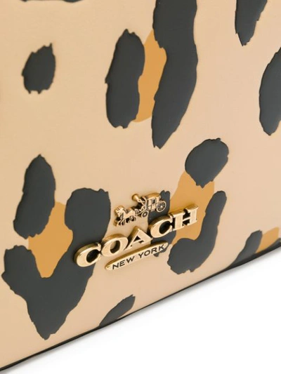 Shop Coach Leopard Print Camera Bag In Black
