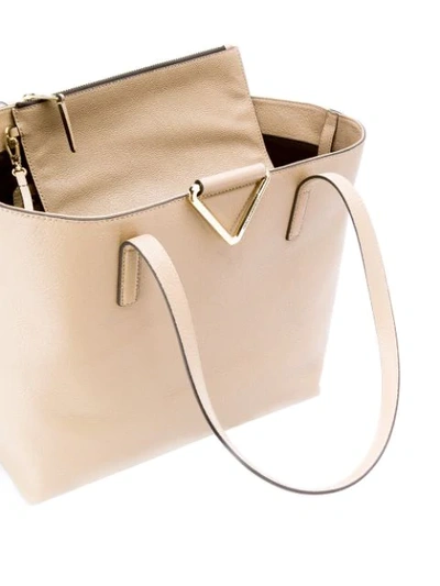 Shop Karl Lagerfeld K/vektor Tote Bag In Neutrals