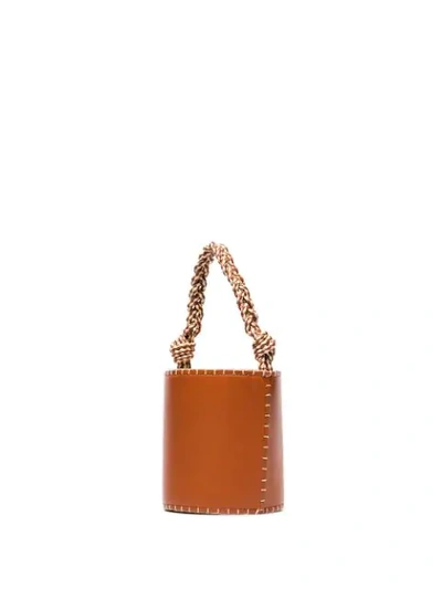 Shop Ulla Johnson Nia Bucket Bag In Saddle Leather