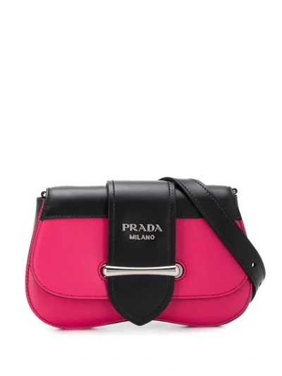 Shop Prada Sidonie Two-way Belt Bag In Black