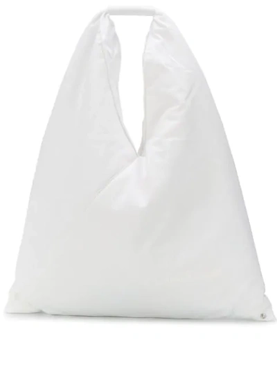 Shop Mm6 Maison Margiela Japanese Tote Bag In White