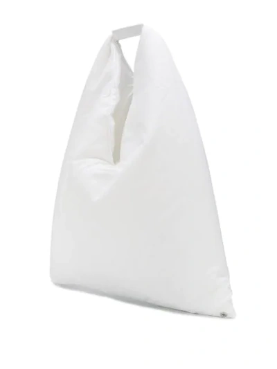 Shop Mm6 Maison Margiela Japanese Tote Bag In White