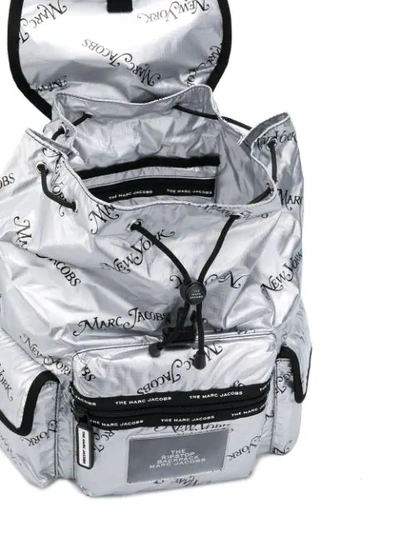 Shop Marc Jacobs The Ripstop Ny Backpack In 040 Silver