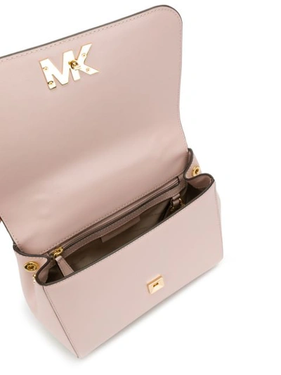 Shop Michael Michael Kors Mott Medium Satchel In Pink