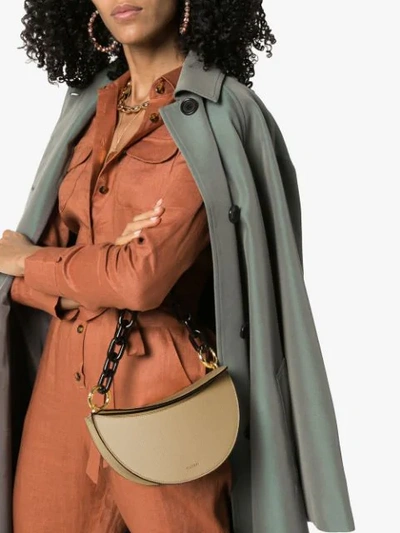 Shop Yuzefi Doris Shoulder Bag In Neutrals