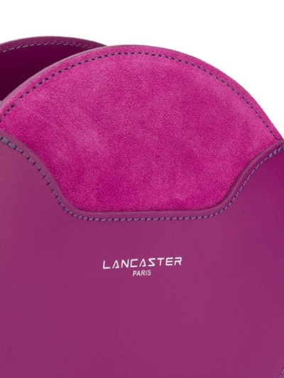 Shop Lancaster Panelled Round Crossbody Bag In Purple