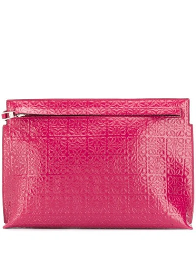 Shop Loewe T Pouch In Pink