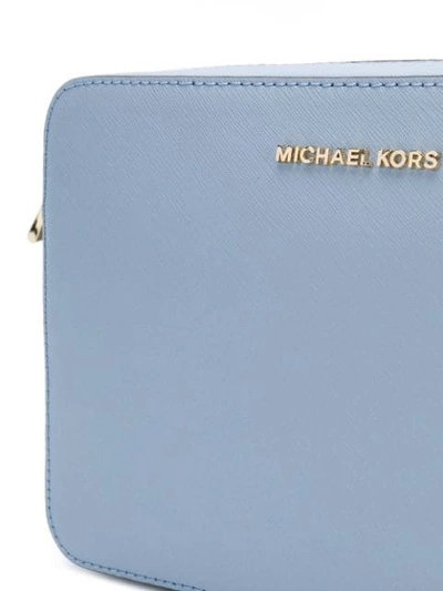 Shop Michael Michael Kors Jet Set Crossbody Bag In Blue