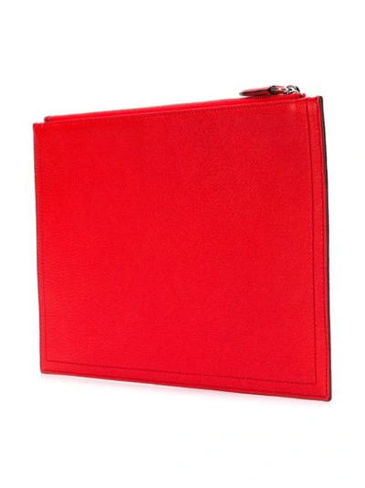 Shop Givenchy Antigona Clutch In Red