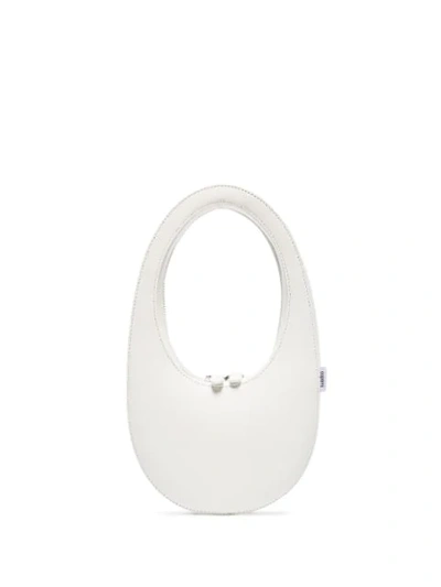 Shop Coperni Mini Swipe Shoulder Bag In White
