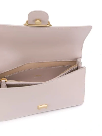 Shop Pinko Bird Details Shoulder Bag In D08 Beige
