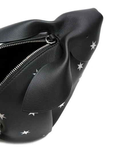 Shop Loewe Bunny Shoulder Bag In Black