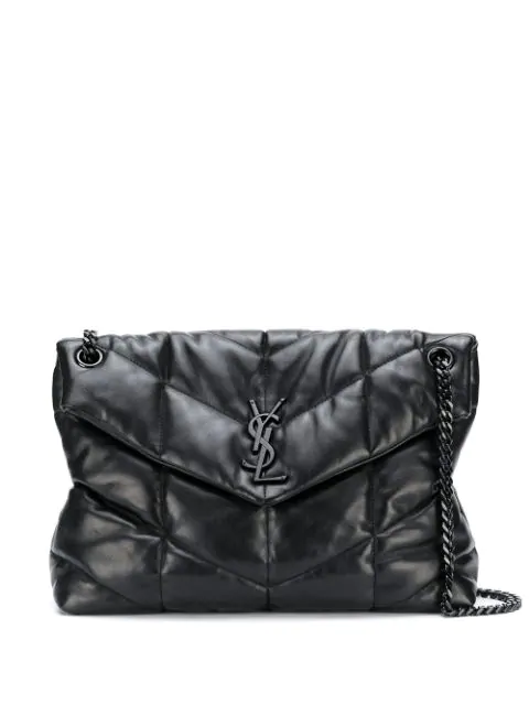 small loulou leather shoulder bag