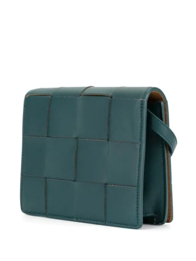 Shop Bottega Veneta Intrecciato Weave Mini Bag In Blue