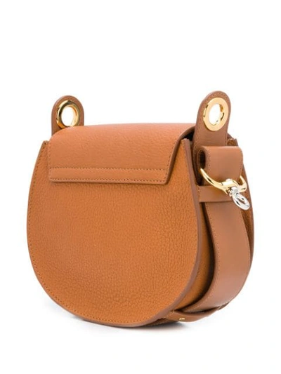 Shop Chloé Small Tess Shoulder Bag In Brown