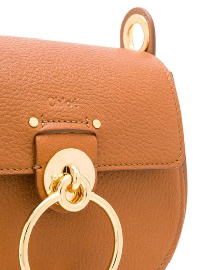 Shop Chloé Small Tess Shoulder Bag In Brown