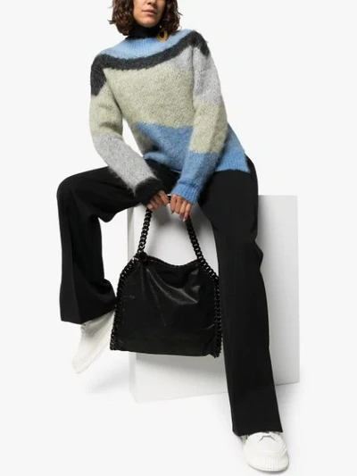 Shop Stella Mccartney Falabella Small Shoulder Bag In Black