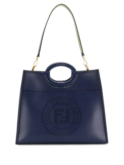 Shop Fendi Runaway Shopper Tote In Purple