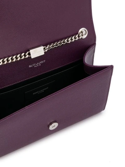 Shop Saint Laurent Kate Shoulder Bag In Purple