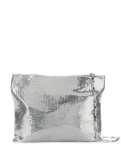 Shop Rabanne Pixel 1969 Crossbody Bag In Metallic
