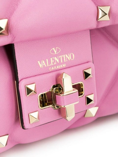Shop Valentino Garavani Candystud Shoulder Bag In Pink