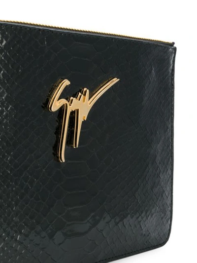 Shop Giuseppe Zanotti Design Mergery Clutch - Black