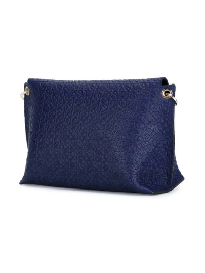 Shop Loewe 'avenue' Shoulder Bag In Blue