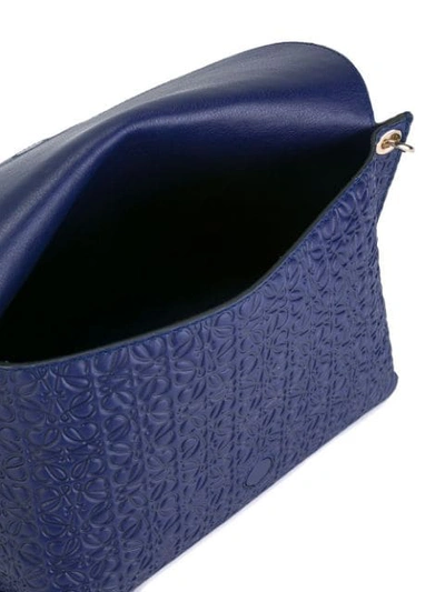 Shop Loewe 'avenue' Shoulder Bag In Blue