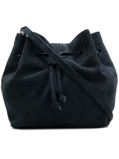 Shop Jil Sander Bucket Shoulder Bag In Blue