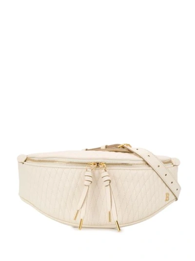 Shop Bally Quilted Belt Bag In Neutrals