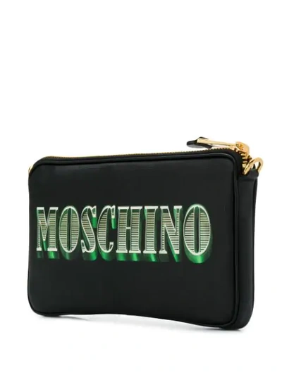 Shop Moschino Teddy Bear Shoulder Bag In Black