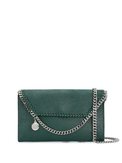 Shop Stella Mccartney 'falabella' Umhängetasche In Green