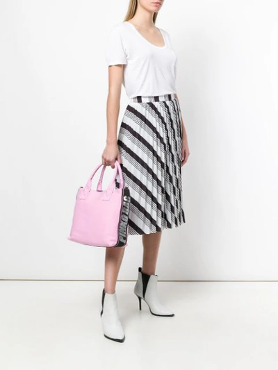 Shop Pinko Embellished Brand Tote Bag