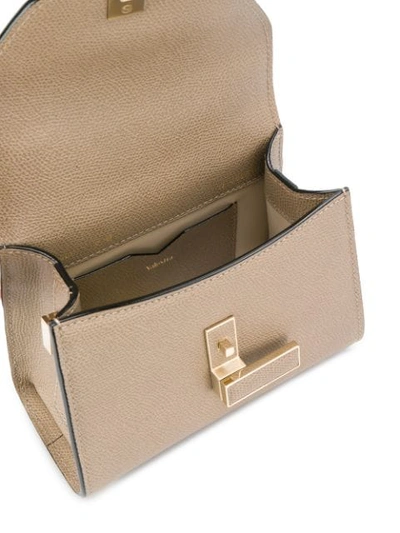 Shop Valextra Iside Mini Bag In Brown