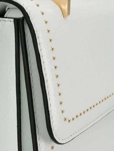 Shop M2malletier Leather Shoulder Bag In White