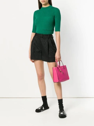 Shop Marc Jacobs The Grind Mini Tote In Pink