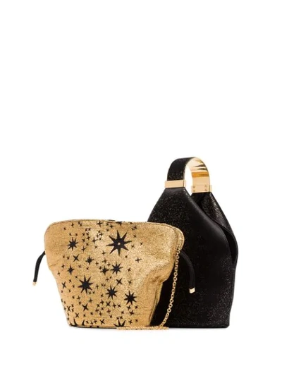 Shop Bienen-davis Kit Glittered Bucket Bag In Black