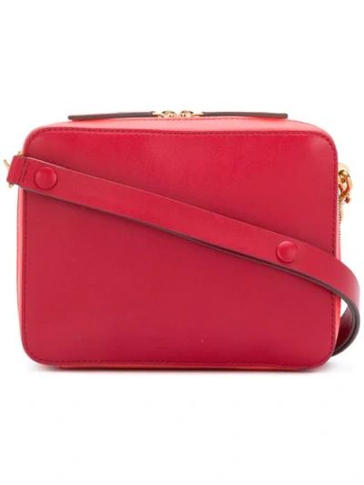 Shop Anya Hindmarch Double Top Zip Shoulder Bag - Red
