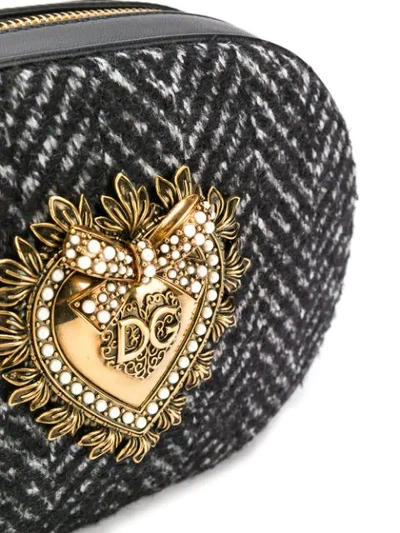 Shop Dolce & Gabbana Devotion Crossbody Abg In Black