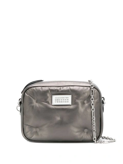Shop Maison Margiela Quilted Cross-body Bag In Grey