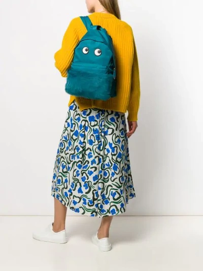 Shop Anya Hindmarch Eyes Backpack In Blue