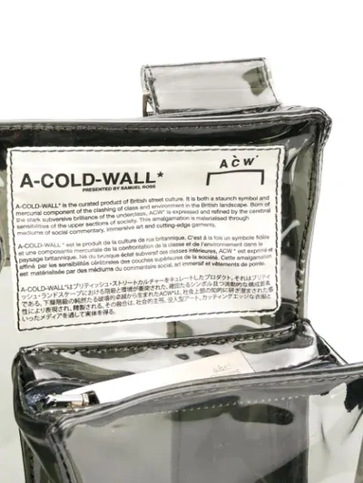 Shop A-cold-wall* Multi-pocket Holster Bag In Grey