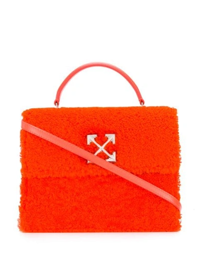 Shop Off-white Furry 2.8 Jitney Bag In Orange